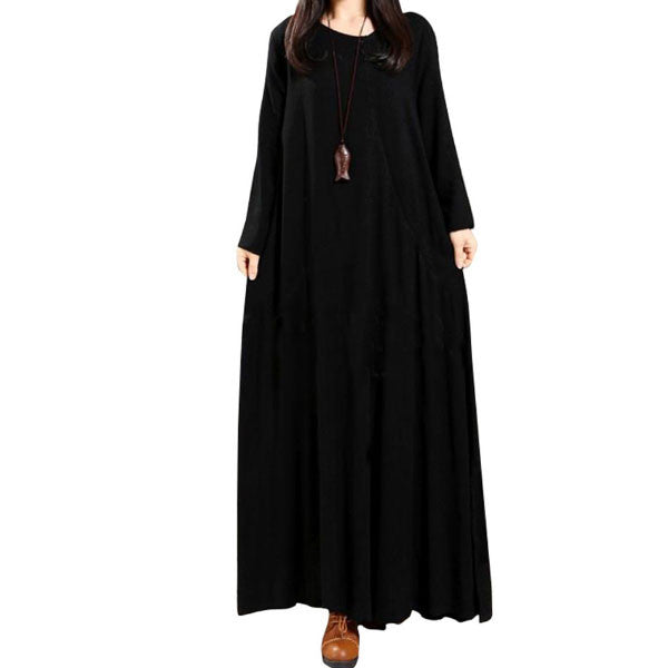 Black Abaya Maxi Dress